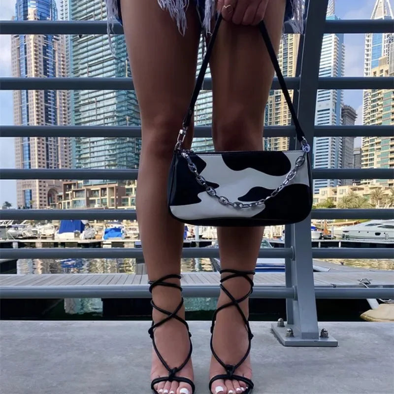 Ankle Straps Open Toe Pumps Gladiator Heel