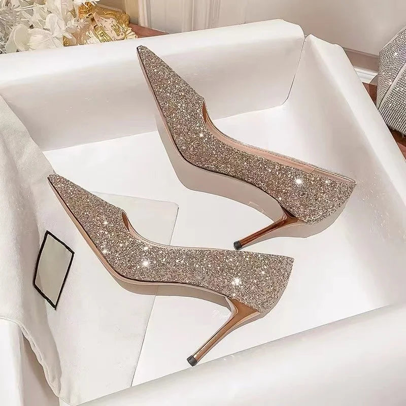 Sexy Silver Heels