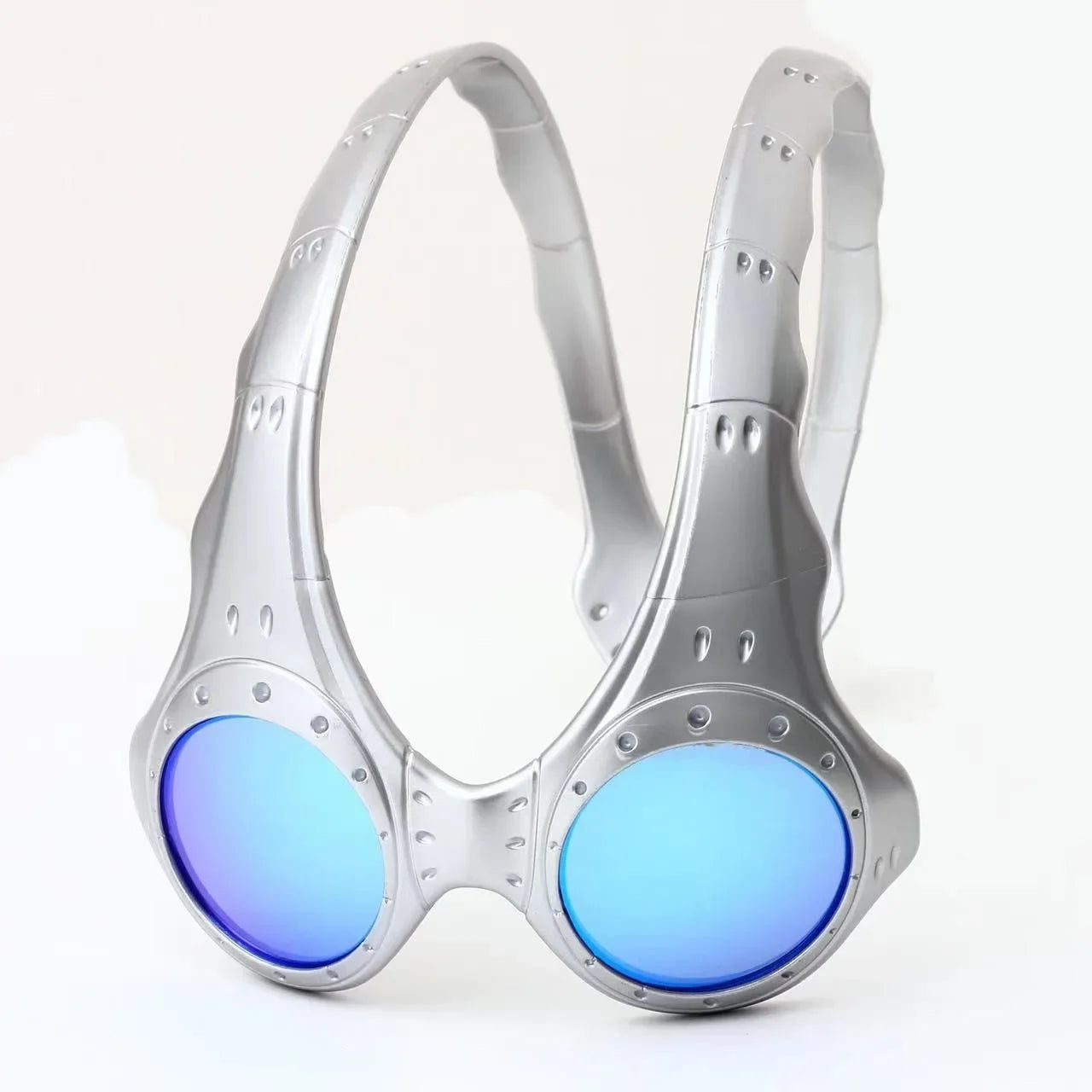 Retro Round Headband Trend Eyewear Anti-Blue Light UV Protection Full Metal Frame