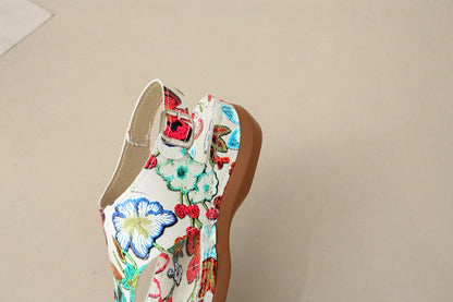 Retro Orthopedic Wedge Platform Sandals