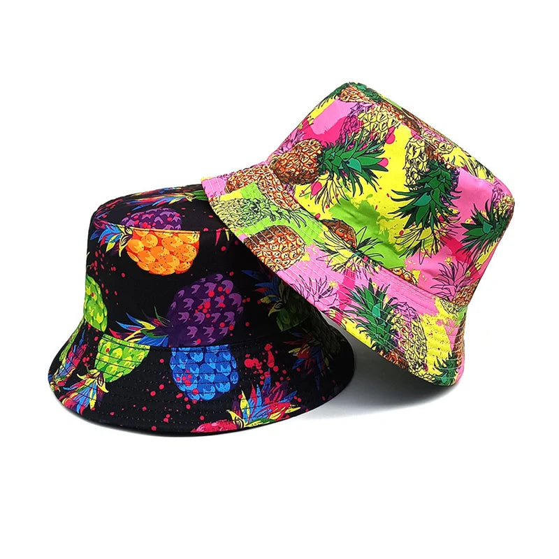 Pineapple Print Bucket Hat