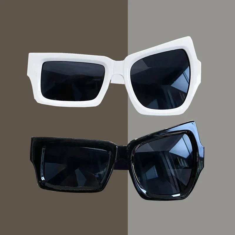 Fashion Irregular Square Sunglasses Asymmetrical Sun Glasses