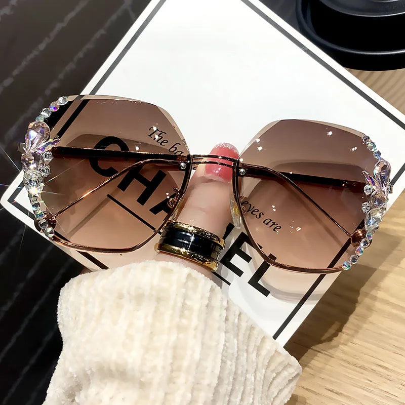 New Decorative Rhinestone Sunglasses