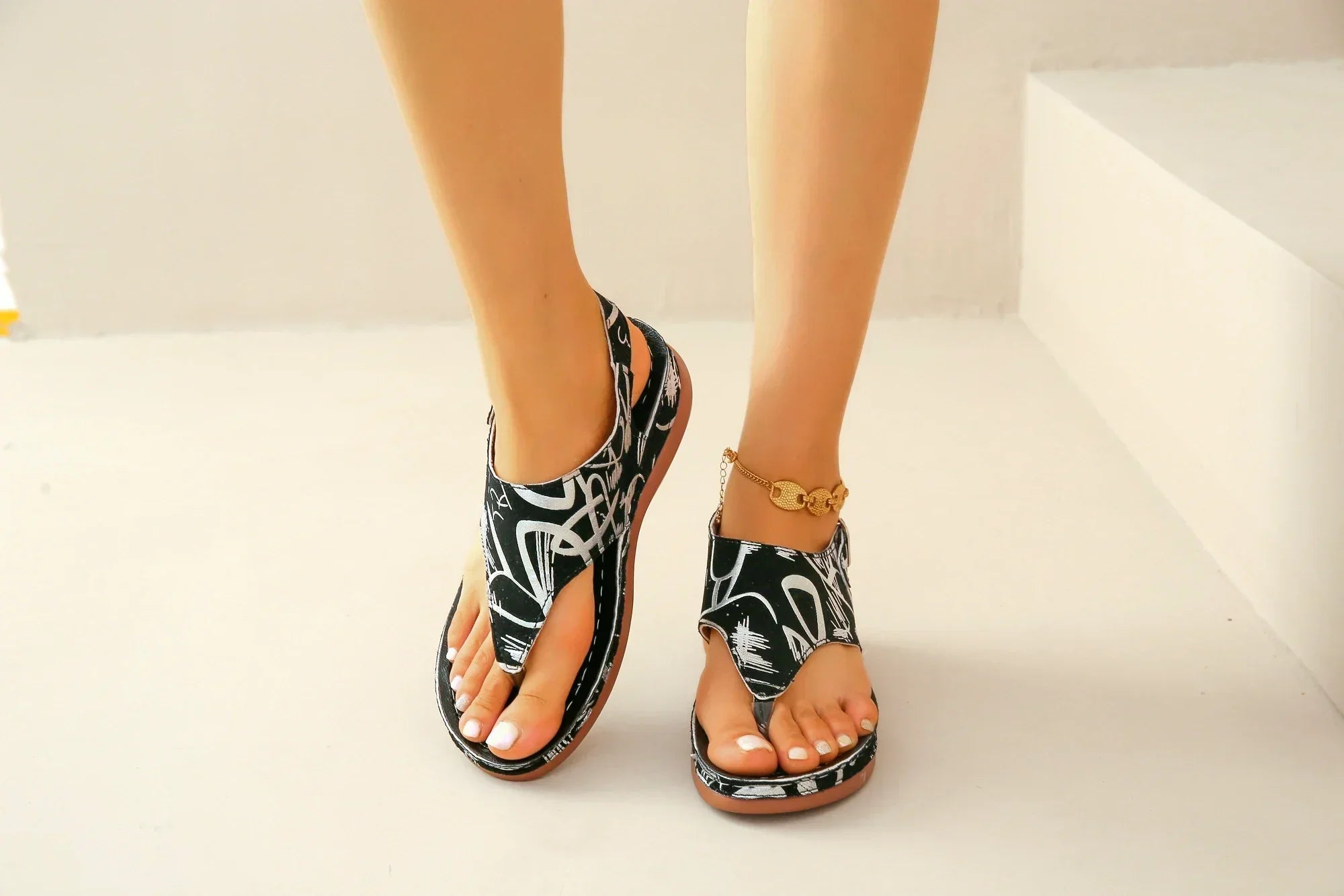 Retro Orthopedic Wedge Platform Sandals