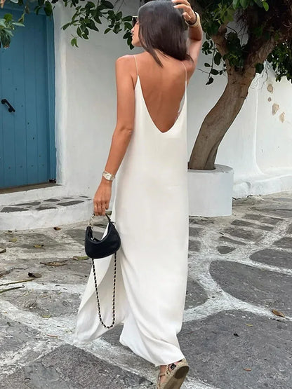 Backless Sling Maxi Dress