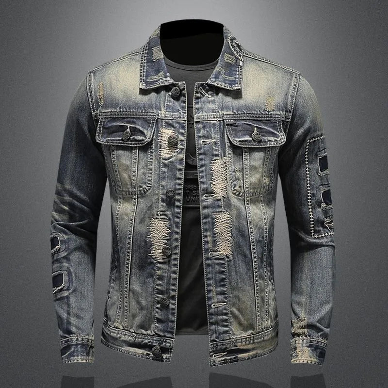 Ripped Vintage Jeans Jacket