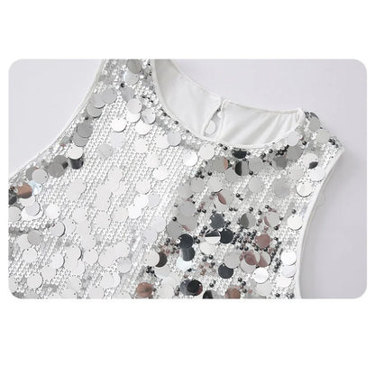 Sparkling sequin camisole vest