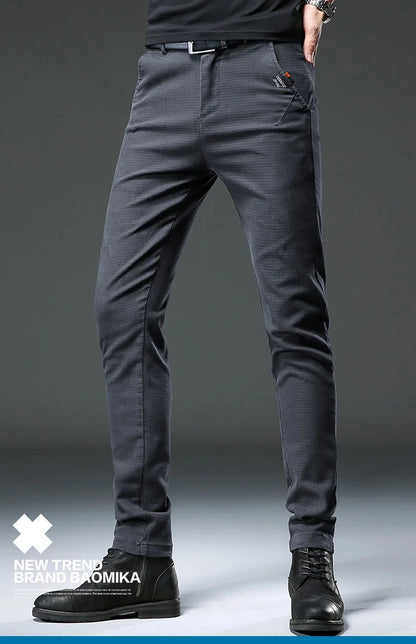 Classic Fashion Solid Color Elastic Jeans