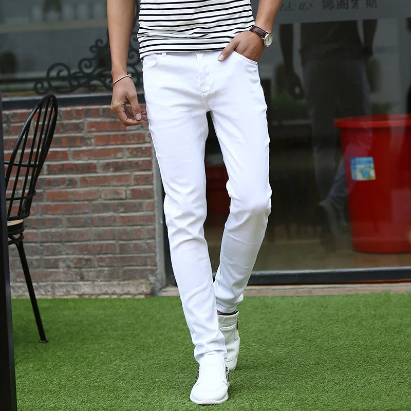 Slim White Jeans