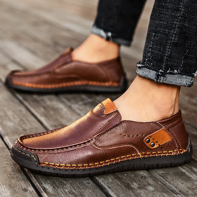 Luxury Loafers Breathable Slip on Italian Driving Shoe