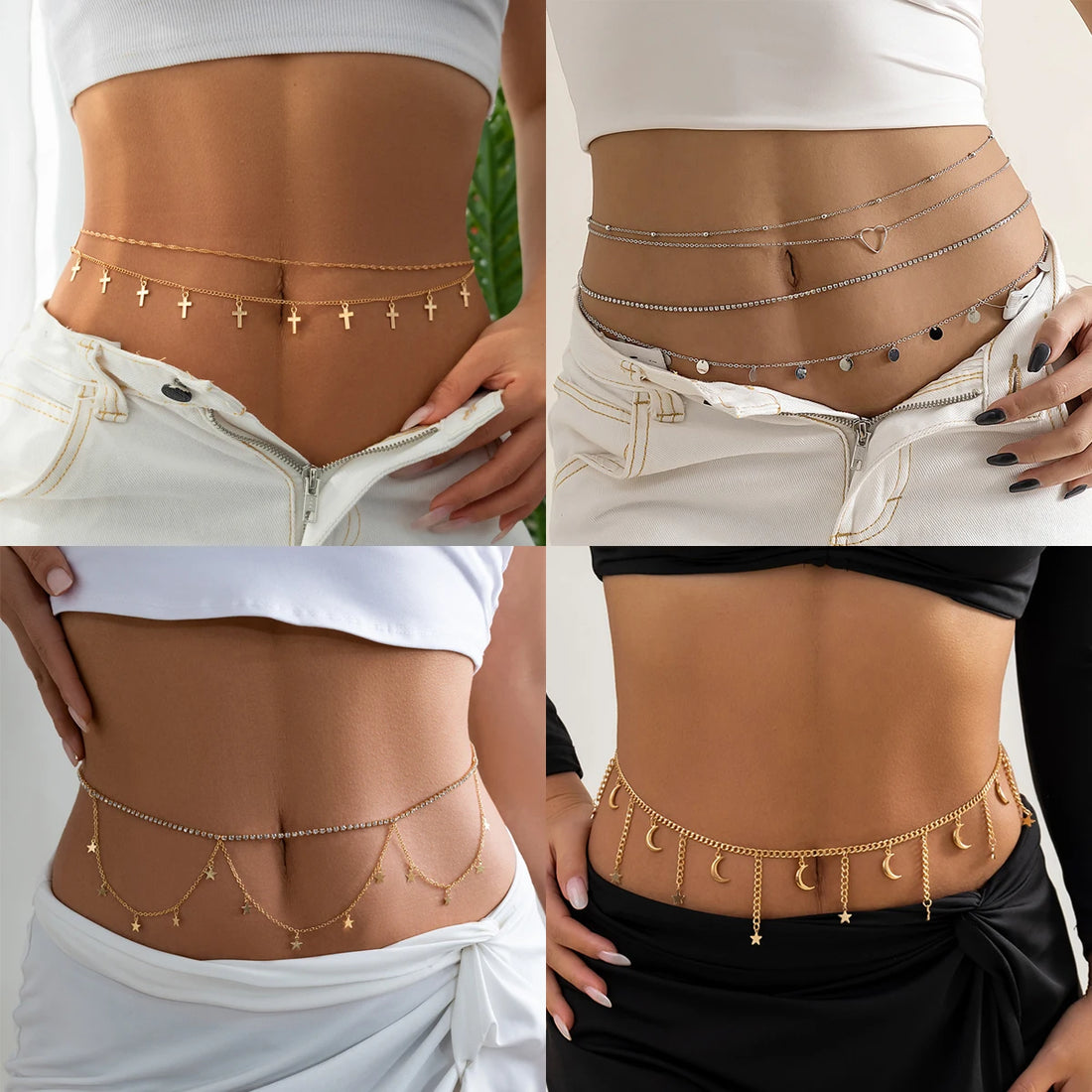Sexy Bikini Multilayers Waist Chains