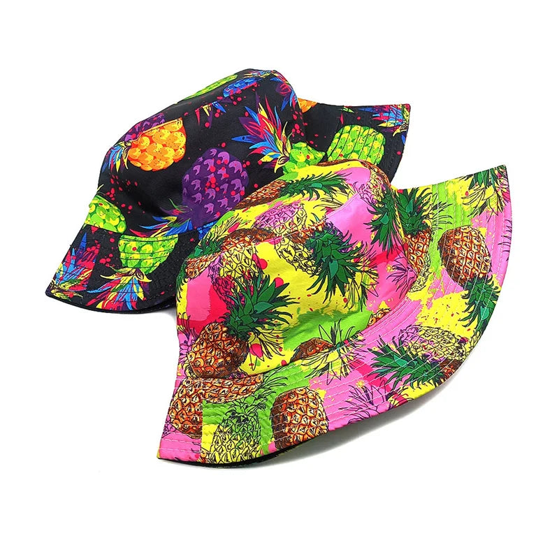 Pineapple Print Bucket Hat