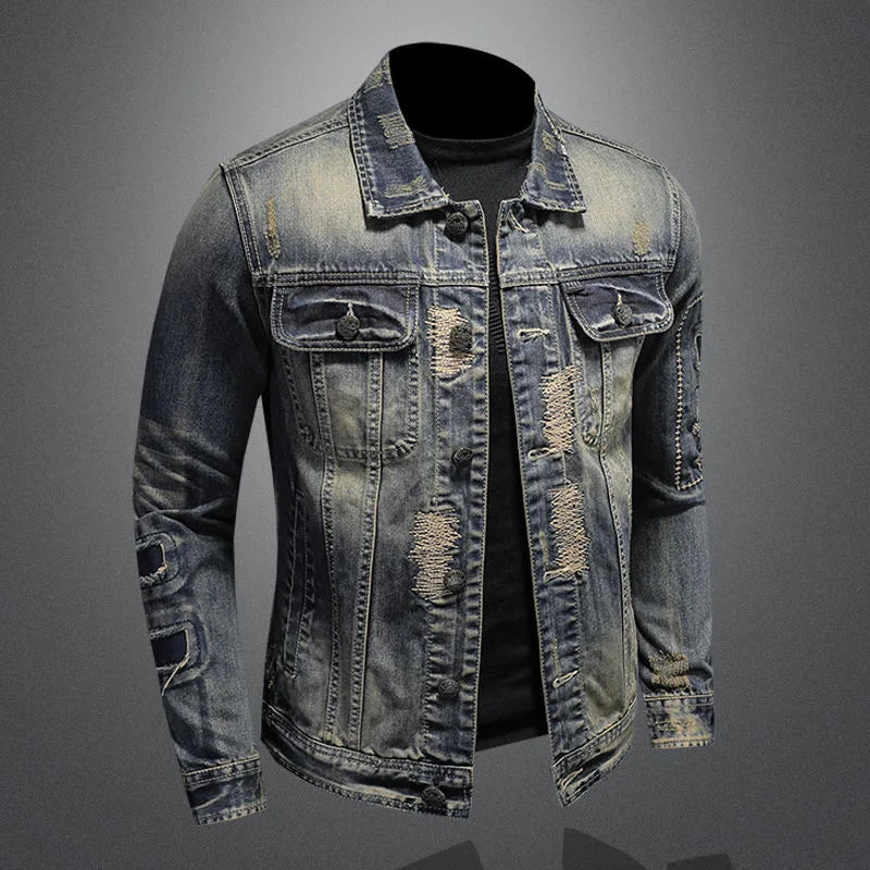 Ripped Vintage Jeans Jacket