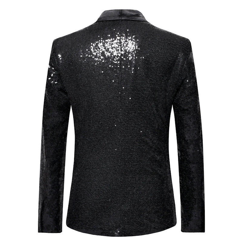 Gold Sequin Glitter Blazer