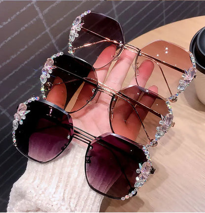 New Decorative Rhinestone Sunglasses