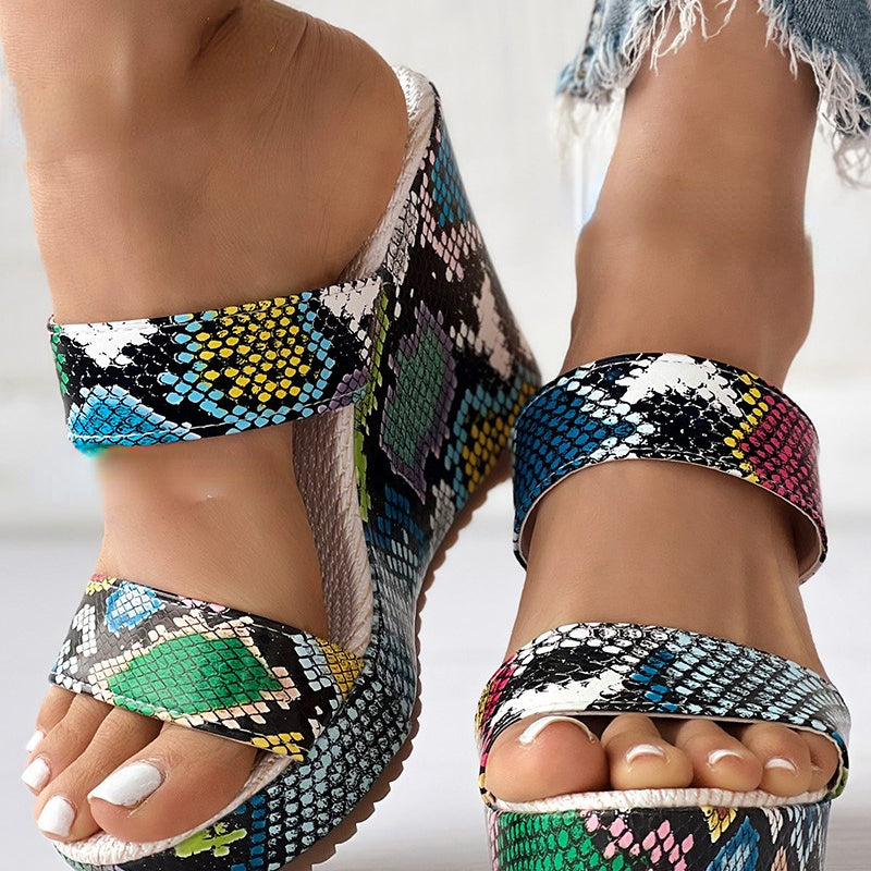 Wedges Multicolor Summer Sandals